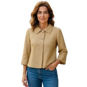 Classiques Entier ce Size Medium Cropped Textured Jacket Nostalgic Career